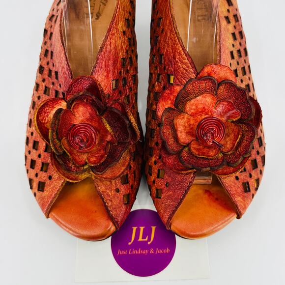 Spring Step L'Artiste Women's Lovella Leather Sandals Size 38 EU/ 7.5-8 US - Picture 4 of 12